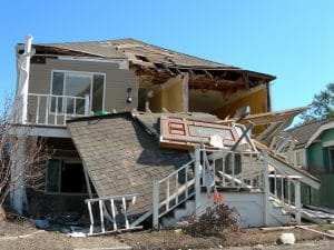 house destroyed by hurricane